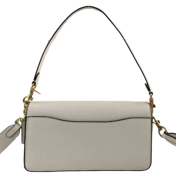 Coach Cream Leather Shoulder Bag with Gold Accents - Picture 3 of 11